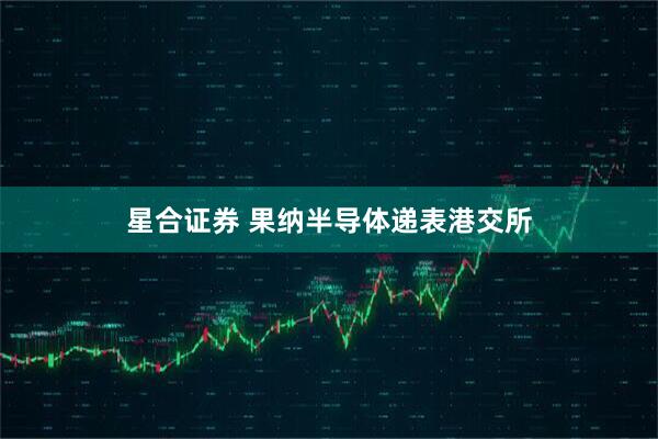 星合证券 果纳半导体递表港交所