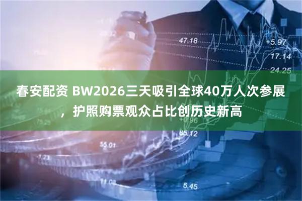 春安配资 BW2026三天吸引全球40万人次参展，护照购票观众占比创历史新高